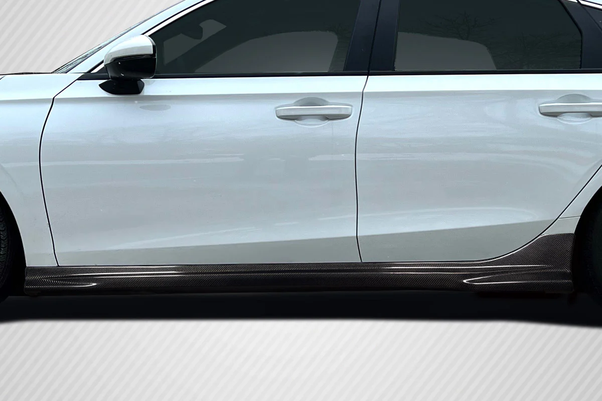 Honda Civic Hatchback (2022-2024) Carbon Fiber Merella Side Skirt Rocker Panels - Image 6