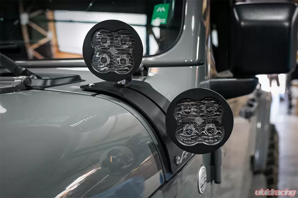 Jeep Wrangler JL / Gladiator JT A-Pillar Adjustable Light Bracket Kit - Image 9