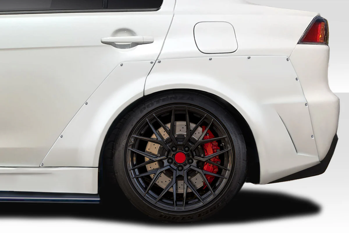 Lancer Evolution X (2008-2017) Vantix Rear Fender Flares (+35MM) - Image 5