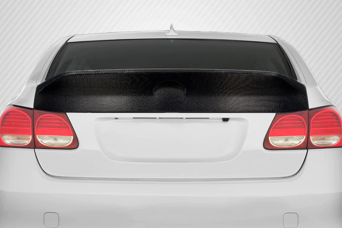 Lexus GS Series (2006-2011) Carbon Fiber Rega Rear Wing Spoiler - Image 4