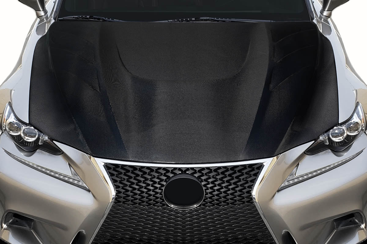 Lexus IS 200T / IS 300 / IS 350 (2014-2020) Carbon Fiber Akiyama Hood - Image 6