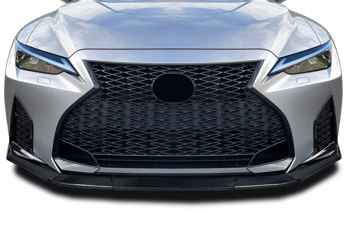 Lexus IS 300 / IS 350 (2021-2023) Carbon Fiber Geisha Front Lip Spoiler Air Dam - Image 4