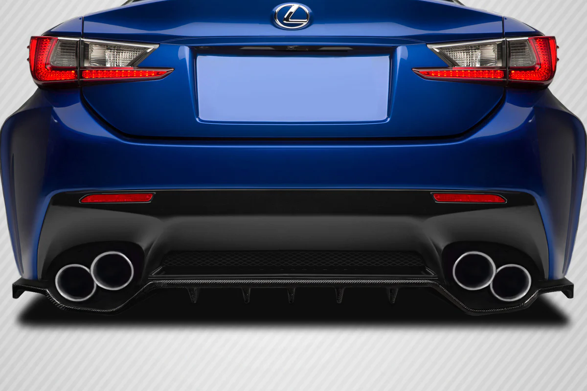 Lexus RC F (2015-2019) Carbon Fiber Nexos Rear Diffuser - Image 6