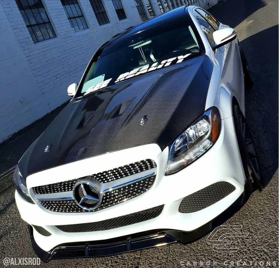 Mercedes C-Class (2015-2021) Carbon Fiber DriTech Black Series Look Hood - Image 10