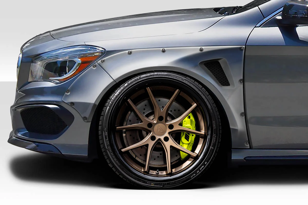 Mercedes CLA-Class C117 / CLA45 (2014-2015) Facta Front Fender Flares - Image 3