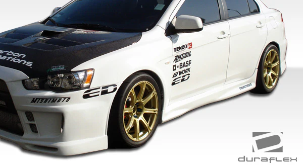 Mitsubishi Evolution X (2008-2015) GT Concept Side Skirts Rocker Panels - Image 13