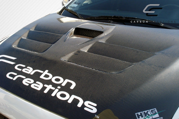 Mitsubishi Evolution X (2008-2017) Carbon Fiber Dritech GT Concept Hood - Image 6