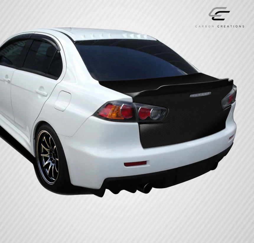 Mitsubishi Evolution X (2008-2017) Carbon Fiber GT Concept Trunk - Image 6