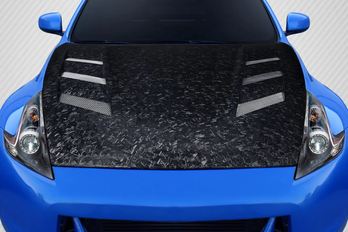 Nissan 370Z Z34 (2009-2020) Carbon Fiber AeroForge AM-S Hood - Image 6