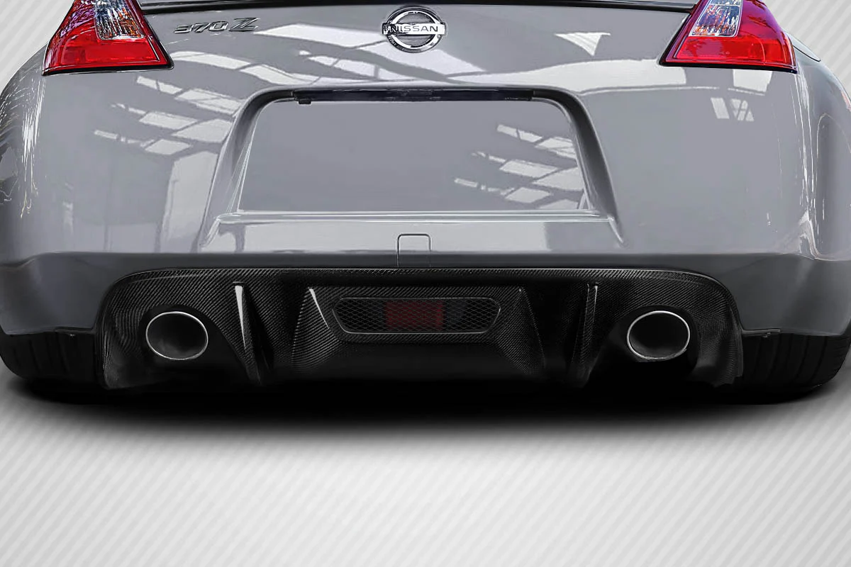 Nissan 370Z Z34 (2009-2020) Carbon Fiber Zenith Rear Diffuser - Image 7