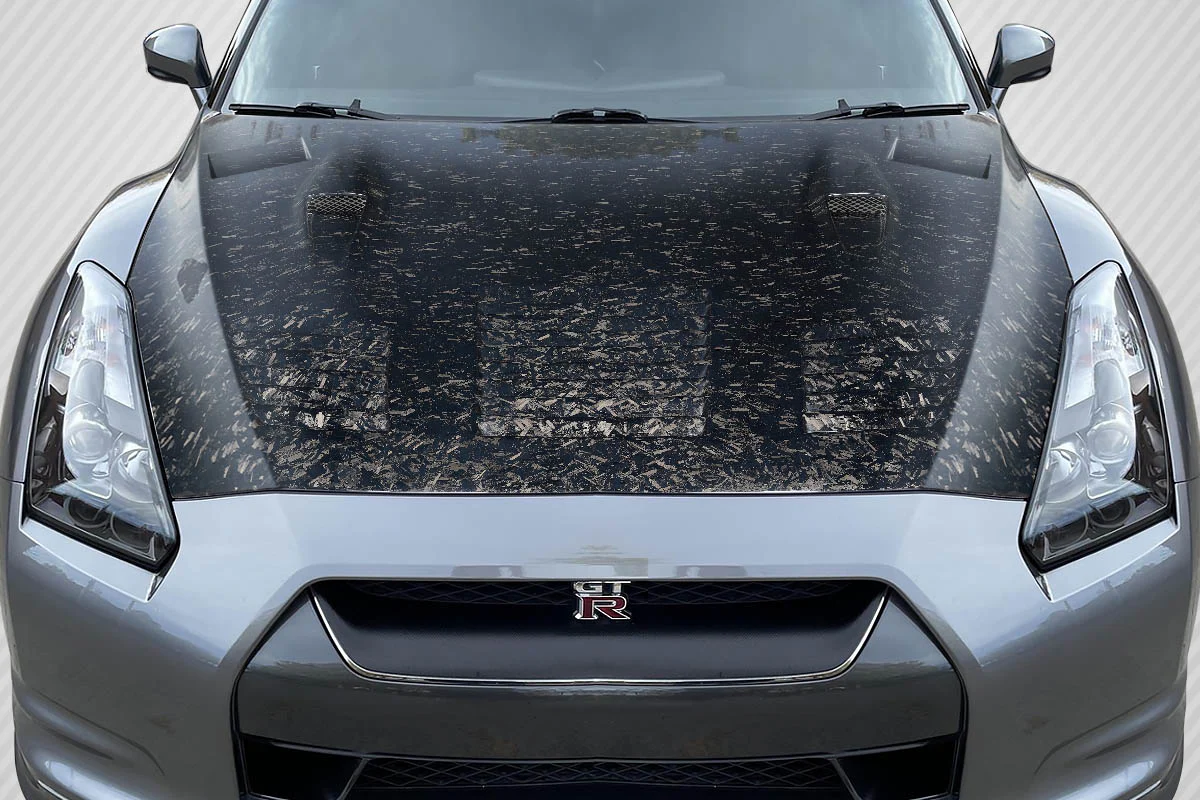 Nissan GT-R R35 (2009-2016) Carbon Fiber AeroForge GT2 Hood - Image 4