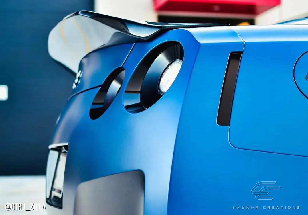Nissan GT-R R35 (2009-2021) Carbon Fiber Duckbill Rear Wing Spoiler - Image 3