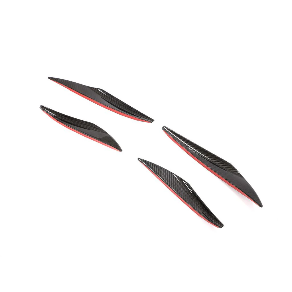 Porsche 991 GT3 RS (2017-2018) Carbon Fiber Front Bumper Canards - Image 4