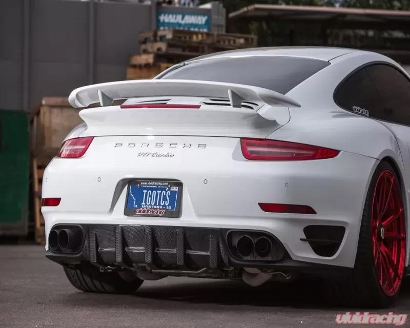 Porsche 991 Turbo Carbon Fiber Rear Diffuser - Image 11
