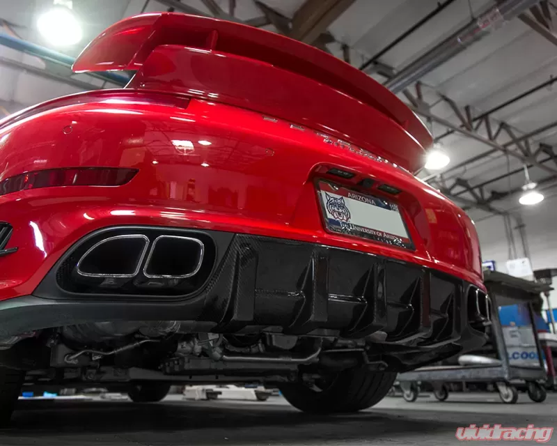 Porsche 991 Turbo Carbon Fiber Rear Diffuser - Image 6