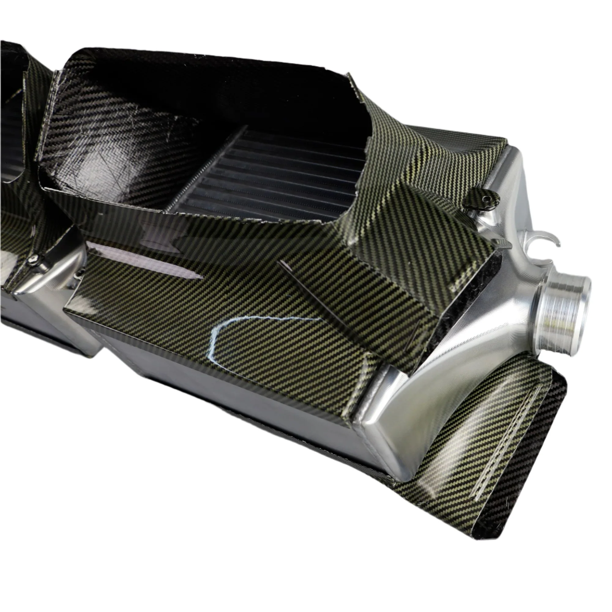 Porsche 992 Billet Tank Intercooler with Carbon Fiber Hood - Image 6