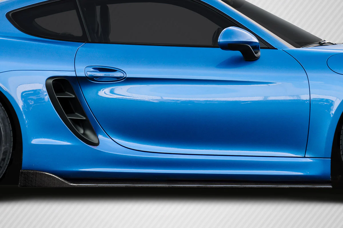 Porsche Cayman (2014-2016) Carbon Fiber Motox Side Skirt Rocker Panel Splitters - Image 7