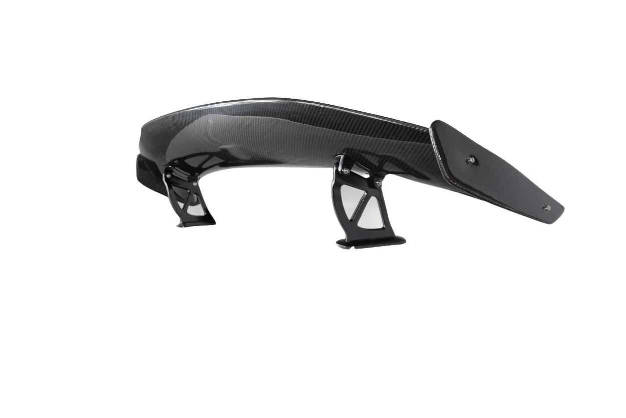 Porsche Cayman 718 (2014-2023) Carbon Fiber GT4 Look Rear Wing Spoiler - Image 4