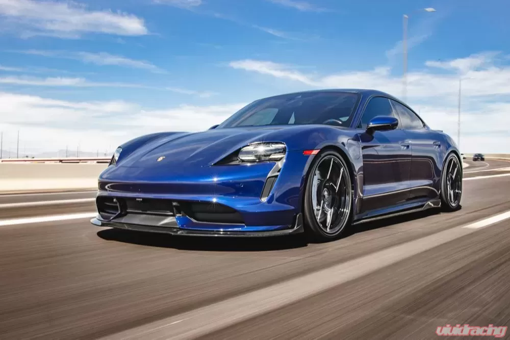 Porsche Taycan Turbo / Turbo S Carbon Fiber Aero Kit Package - Image 12