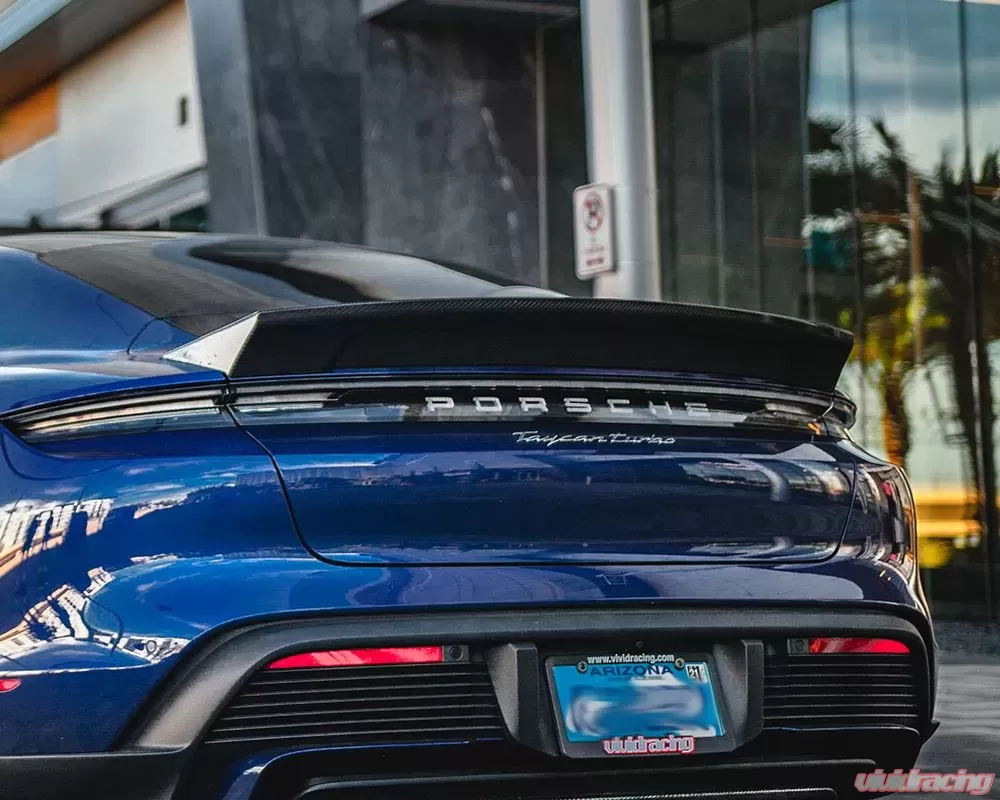 Porsche Taycan Turbo / Turbo S Carbon Fiber Trunk Spoiler - Image 6