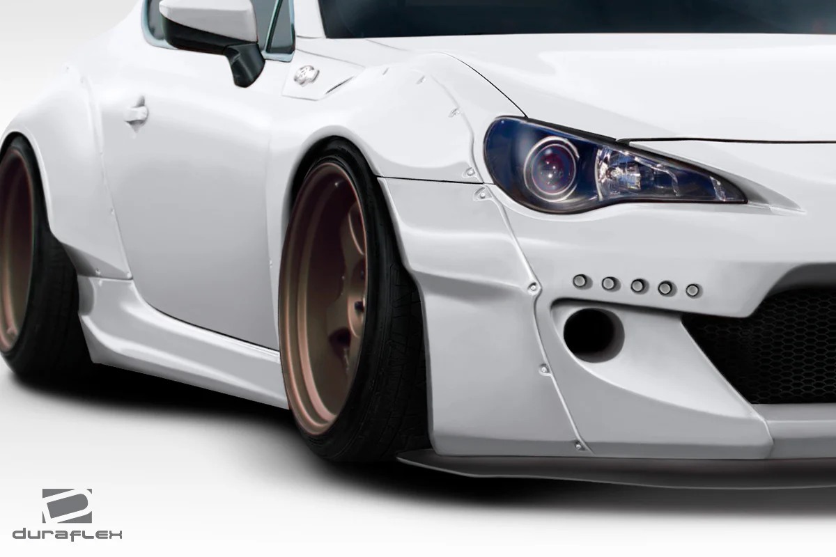 Scion FR-S / Toyota 86 / Subaru BRZ (2013-2020) GT500 V2 Front Fender Flares - Image 5