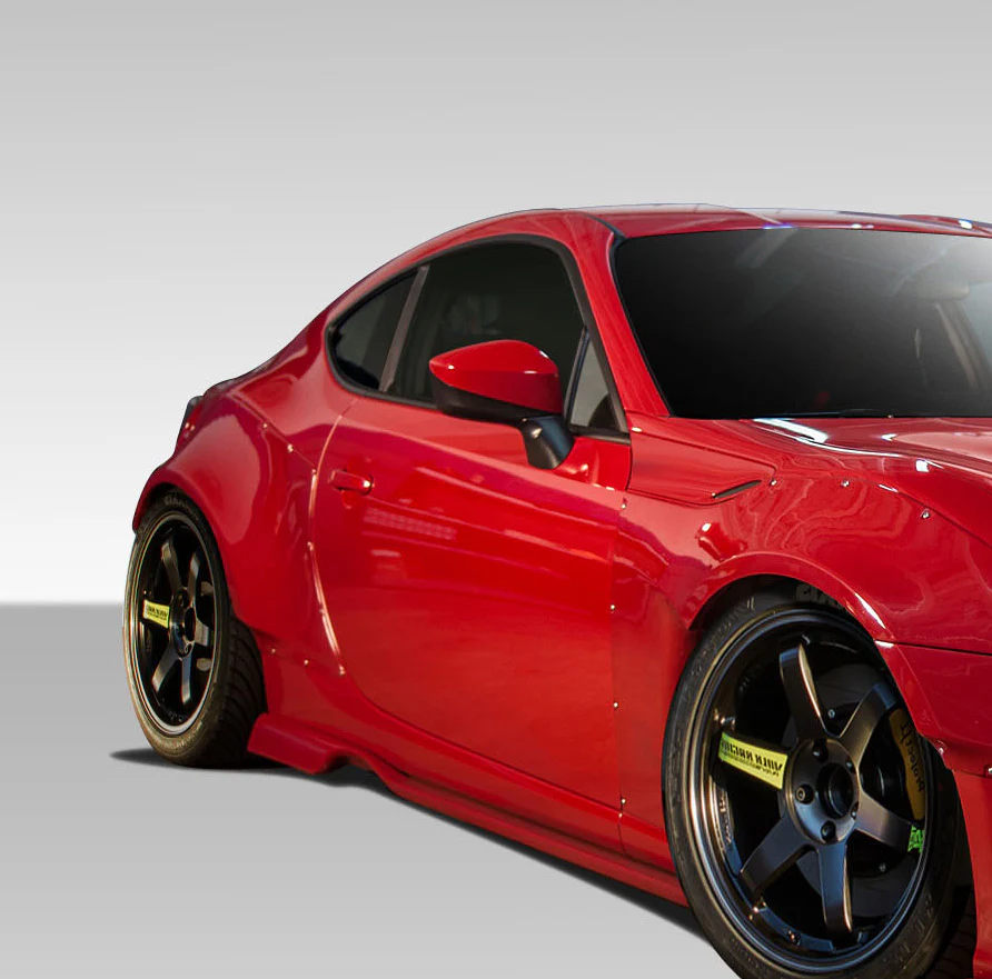 Scion FR-S / Toyota 86 / Subaru BRZ (2013-2020) GT500 Wide Body Side Splitters - Image 5