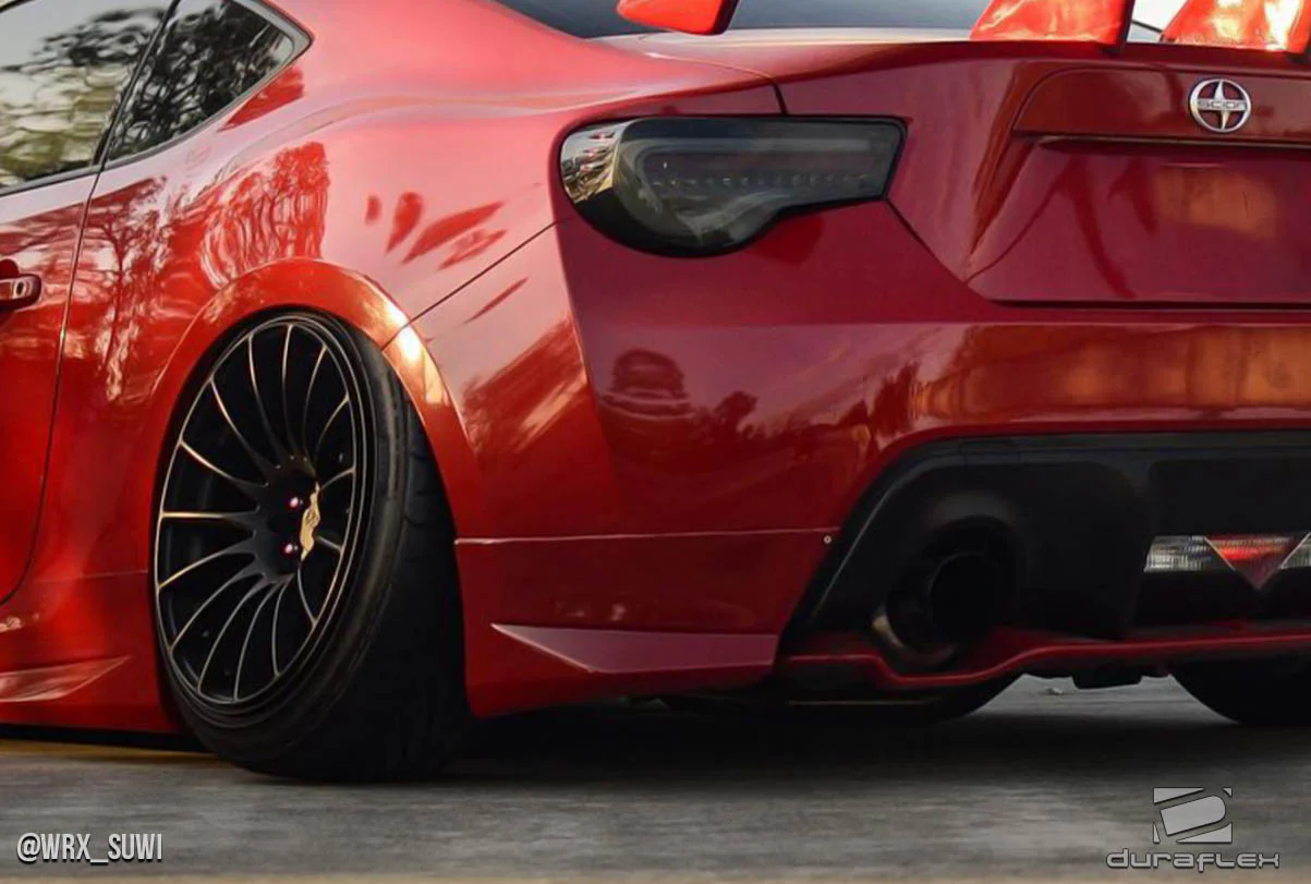 Scion FR-S / Toyota 86 / Subaru BRZ (2013-2020) Modellista Look Rear Add Ons Spat Extensions - Image 6
