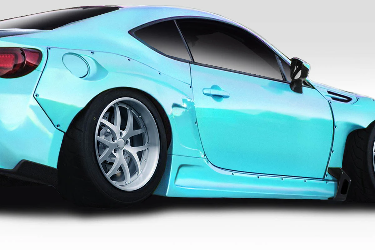 Scion FR-S / Toyota 86 / Subaru BRZ (2013-2020) Wide Body GT500 V3 Side Skirts - Image 6