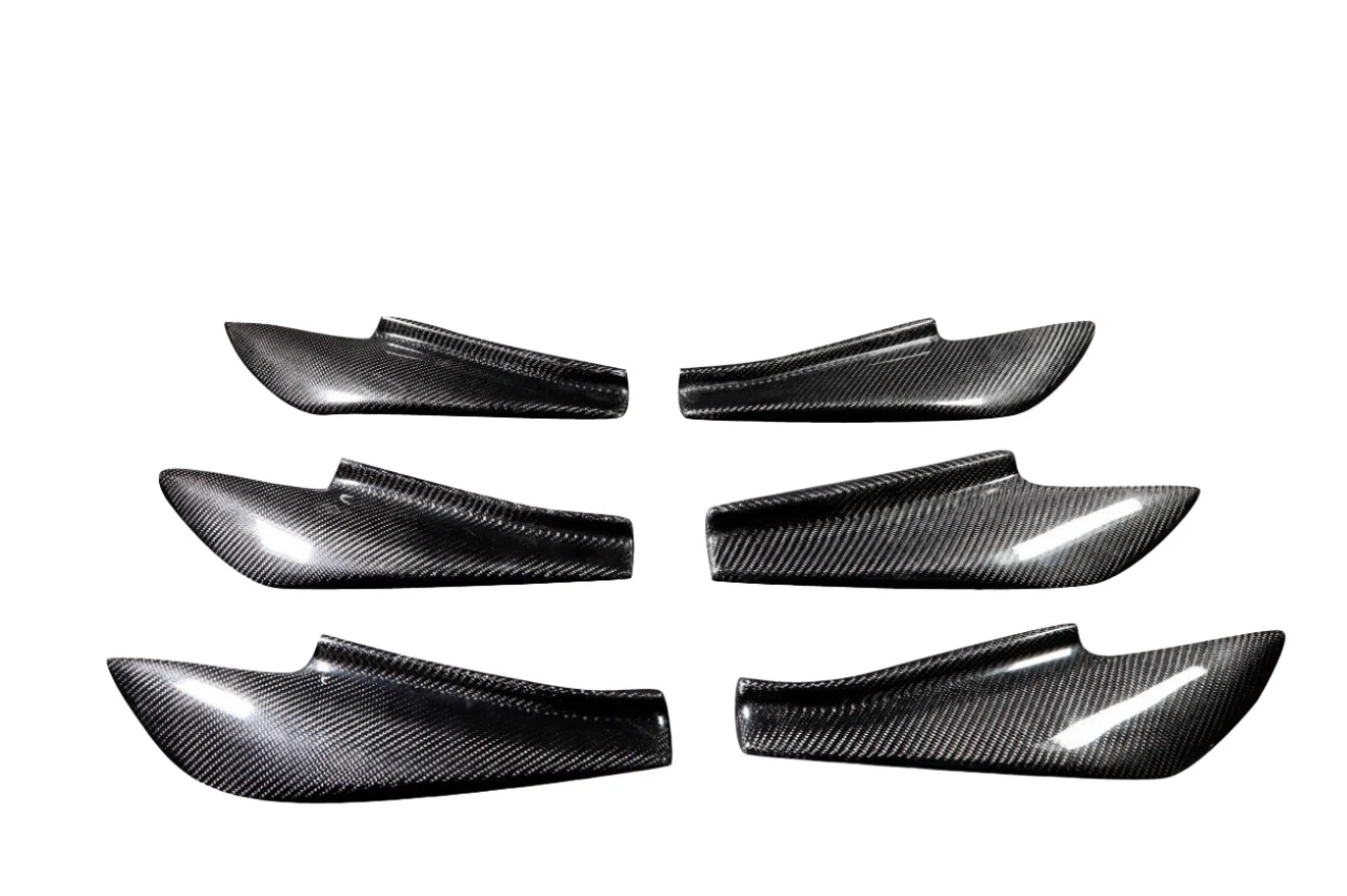 Scion FR-S / Toyota 86 / Subaru BRZ Carbon Fiber GT500 V3 Rear Bumper Canards - Image 2