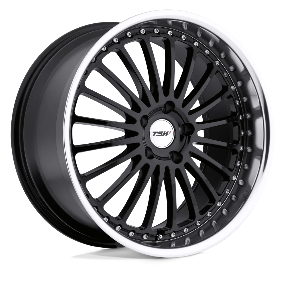 Silverstone Wheel (Gloss Black/Mirror Cut Lip)