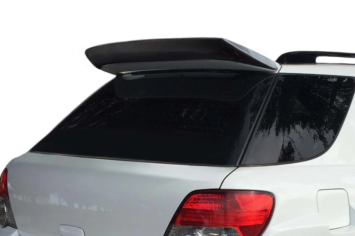 Subaru Impreza Hatchback (2002-2007) Carbon Fiber Maki Rear Wing Spoiler - Image 8