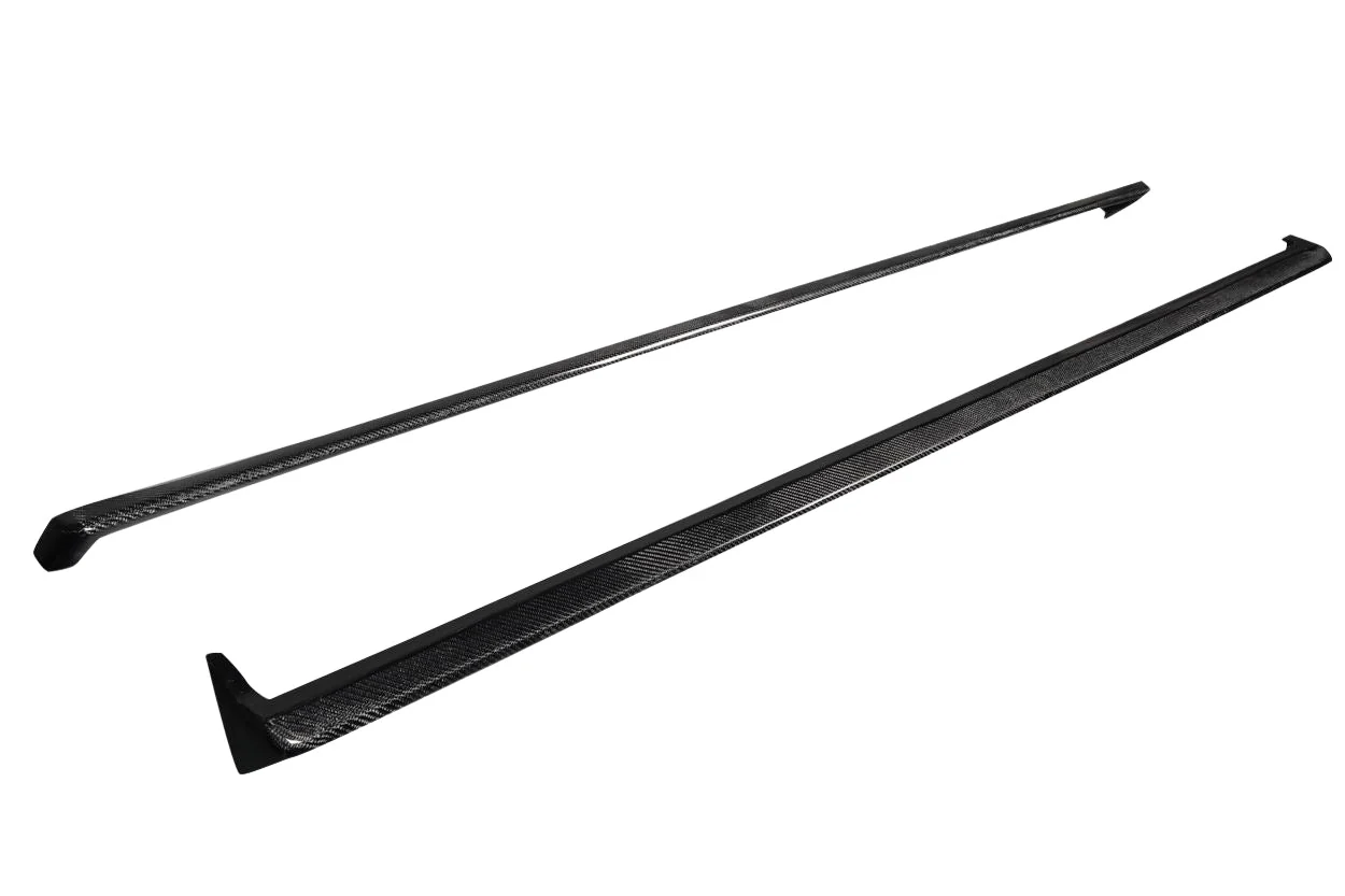 Subaru Impreza WRX (2008-2010) Carbon Fiber Ghost Side Skirt Rocker Panel Splitters - Image 2