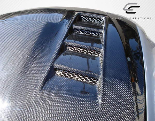 Subaru Impreza WRX STI (2008-2014) Carbon Fiber Dritech GT Concept Hood - Image 6