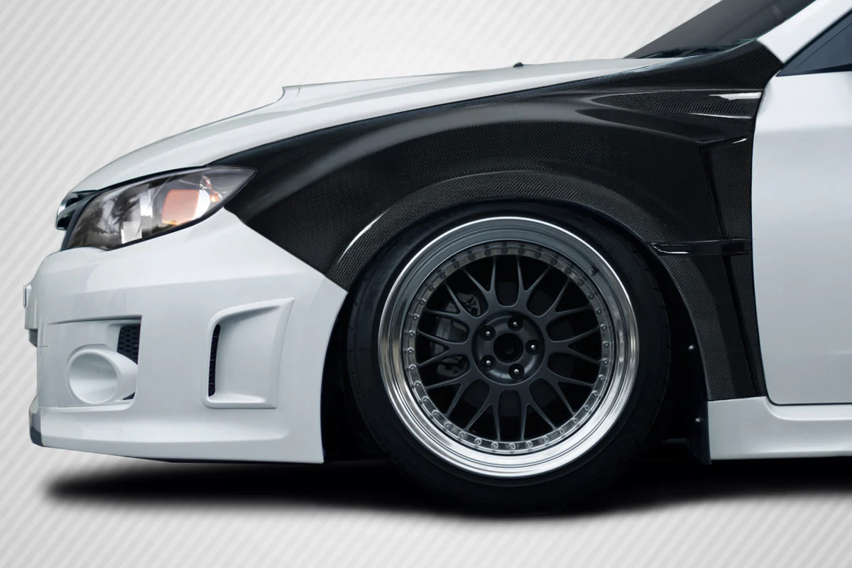 Subaru Impreza WRX STI (2008-2014) Carbon Fiber VRS 8MM Front Fenders - Image 5