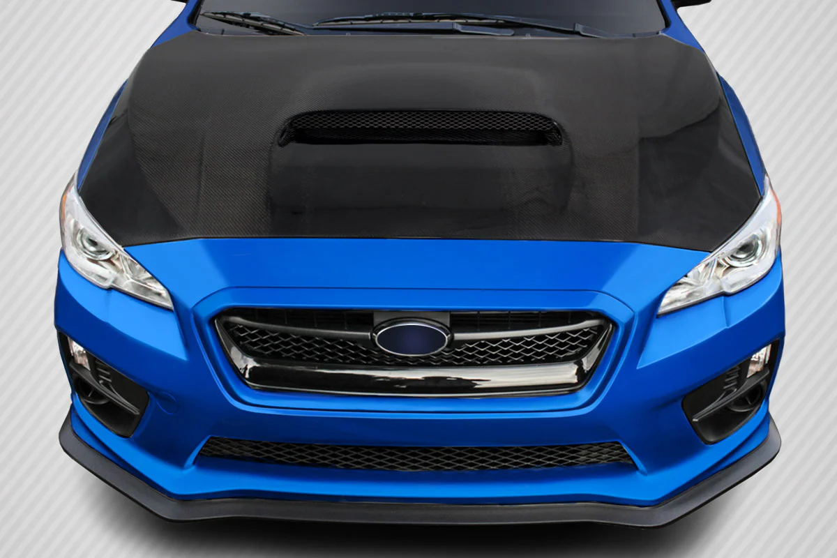 Subaru WRX (2015-2021) Carbon Fiber Dritech OEM Look Hood - Image 5