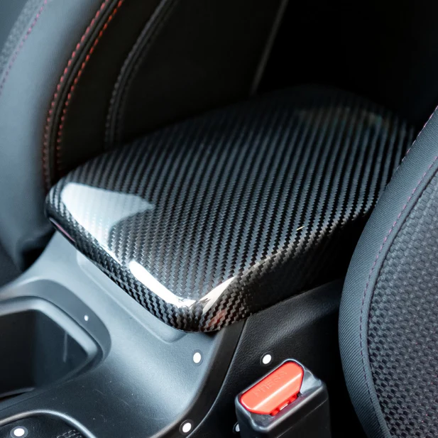 Subaru WRX (2022-2024) Carbon Fiber Arm Rest Cover - Image 2
