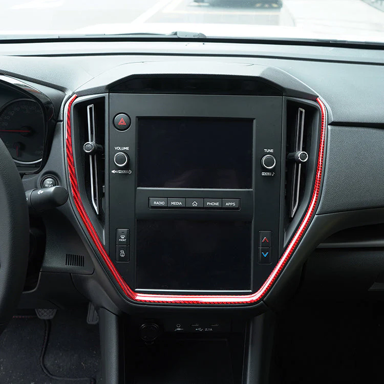 Subaru WRX (2022-2024) P&S Series Carbon Fiber Center Console Frame Trim - Image 5