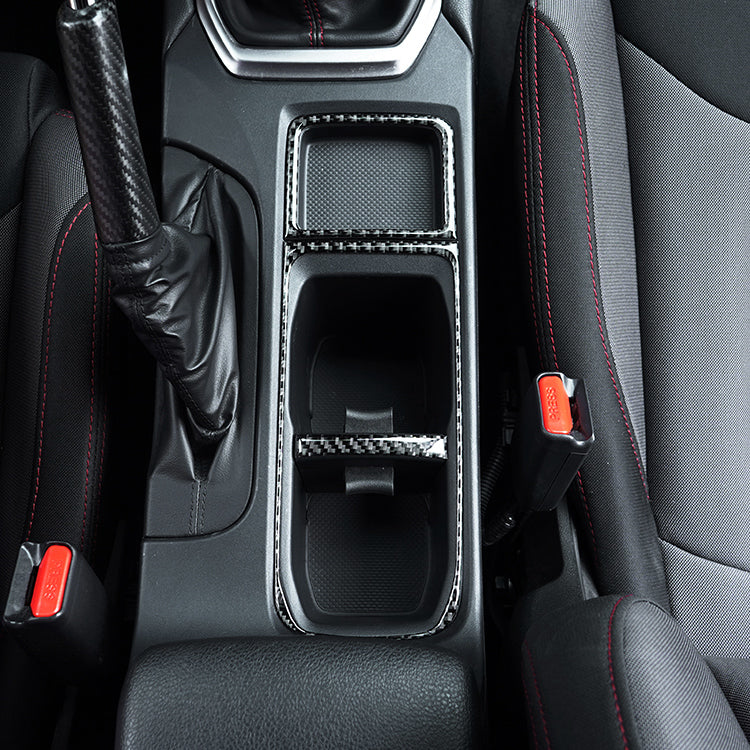 Subaru WRX (2022-2025) P&S Series Carbon Fiber Cupholder Inner Trim - Image 5