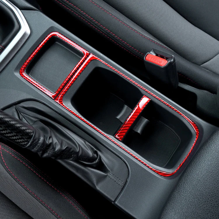 Subaru WRX (2022-2025) P&S Series Carbon Fiber Cupholder Inner Trim - Image 6