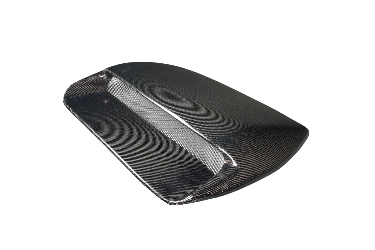 Subaru WRX STI (2015-2021) Carbon Fiber Hyperflow Hood Scoop - Image 3