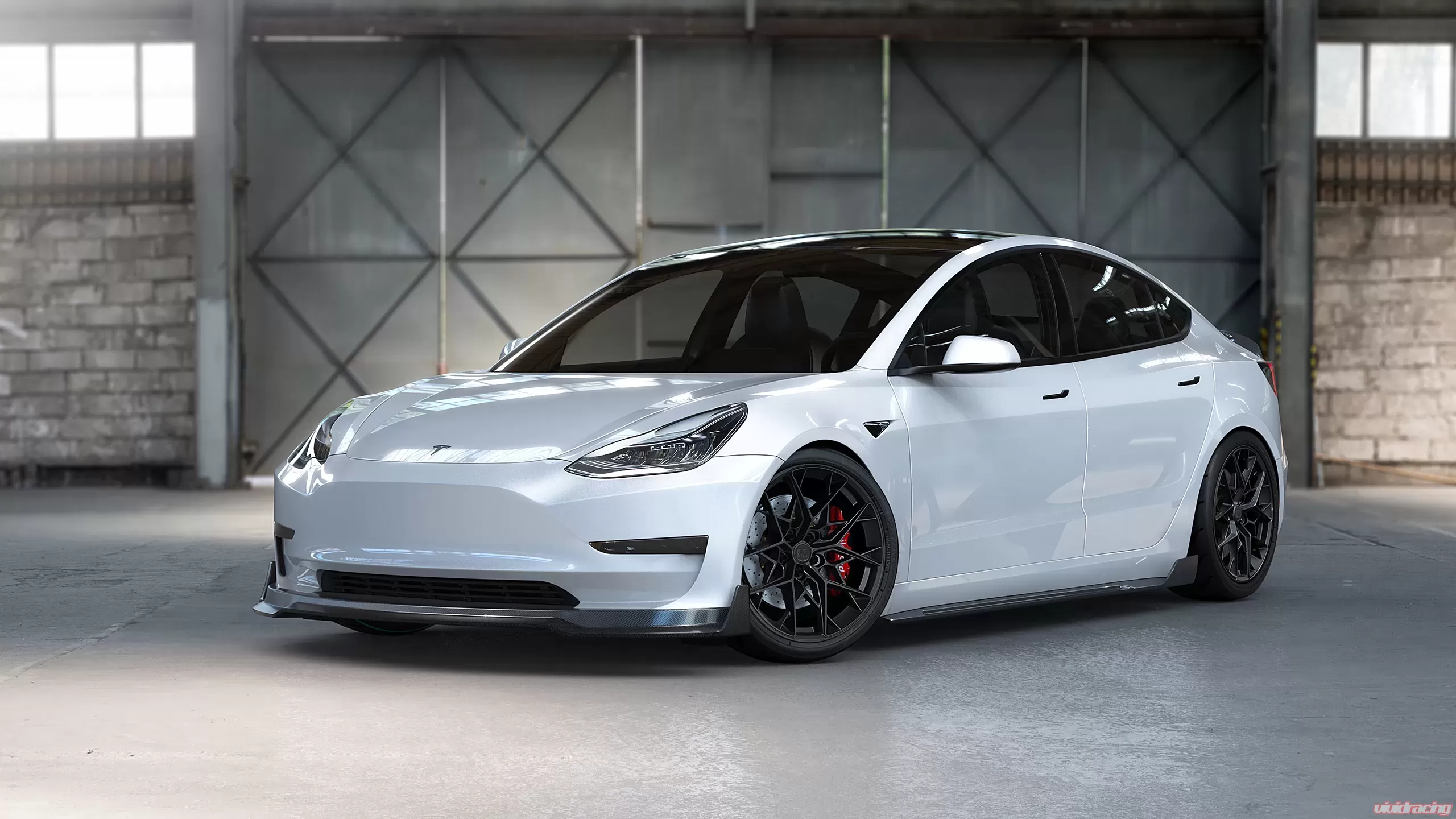 Tesla Model 3 Gloss Carbon Fiber Side Skirts - Image 12