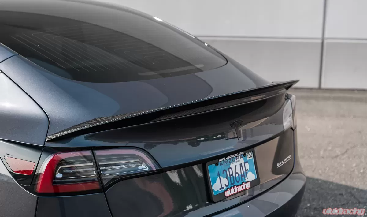 Tesla Model 3 Gloss Carbon Fiber Trunk Spoiler - Image 7