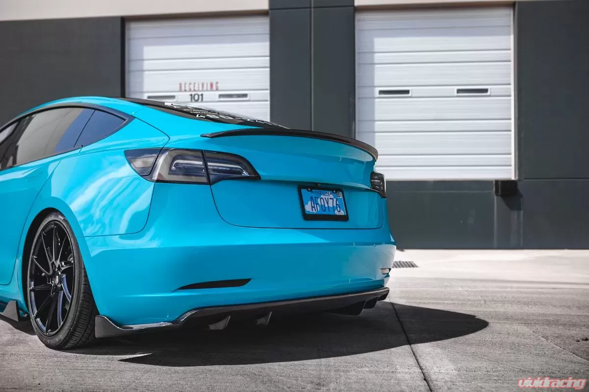 Tesla Model 3 SL Style Carbon Fiber Rear Diffuser - Image 3