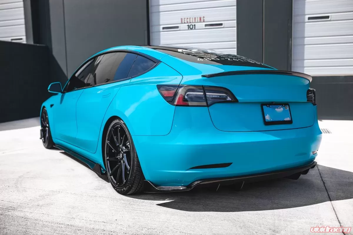 Tesla Model 3 SL Style Carbon Fiber Rear Diffuser - Image 4