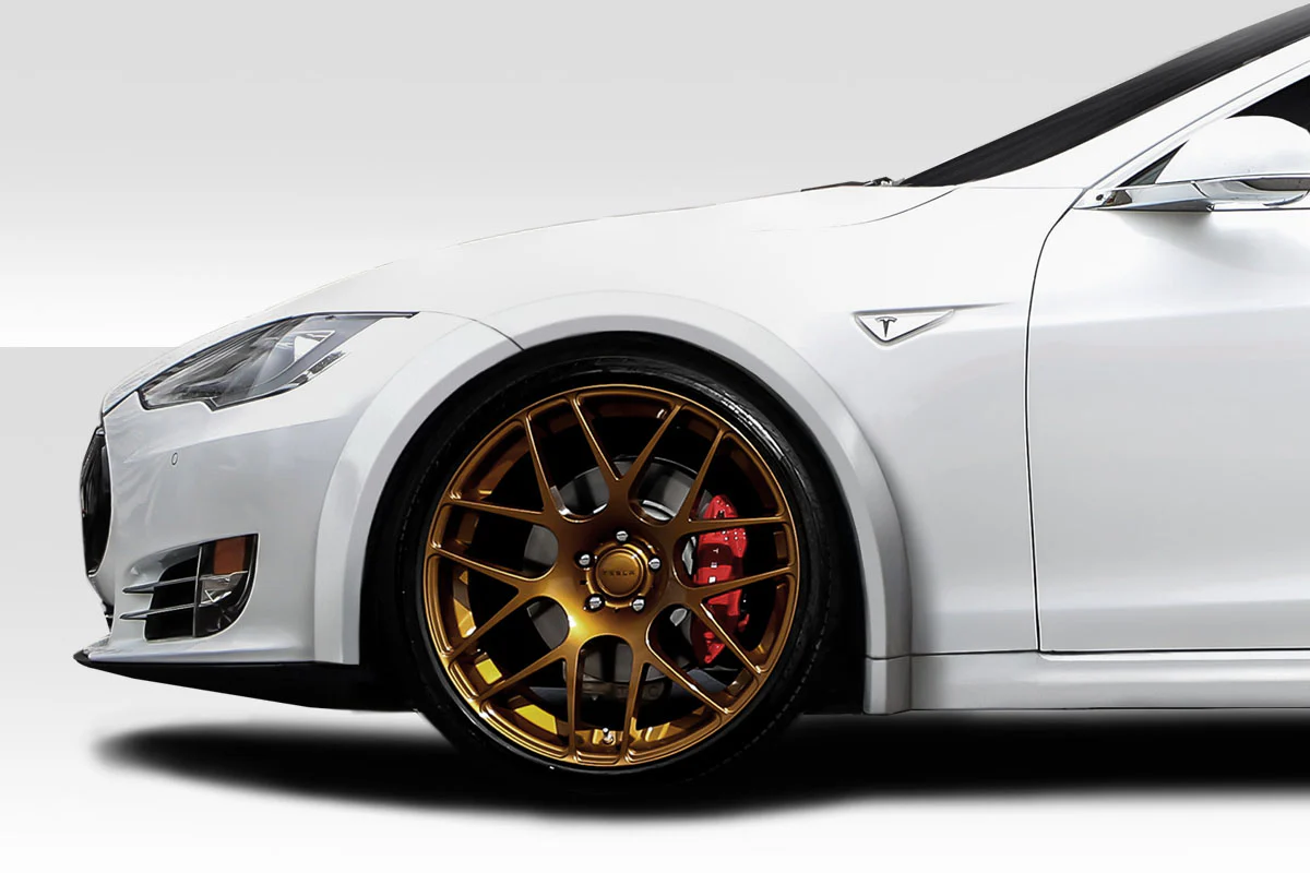 Tesla Model S (2012-2023) RVS Front Fender Flares - Image 8