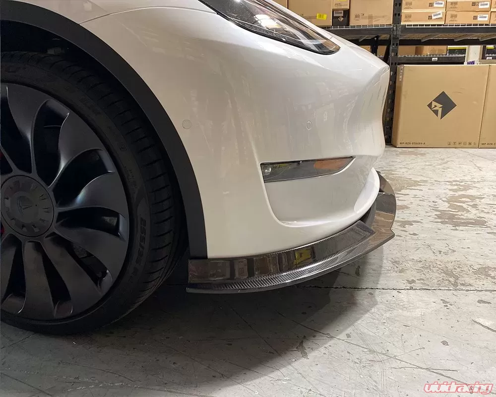 Tesla Model Y Carbon Fiber Front Lip - Image 5