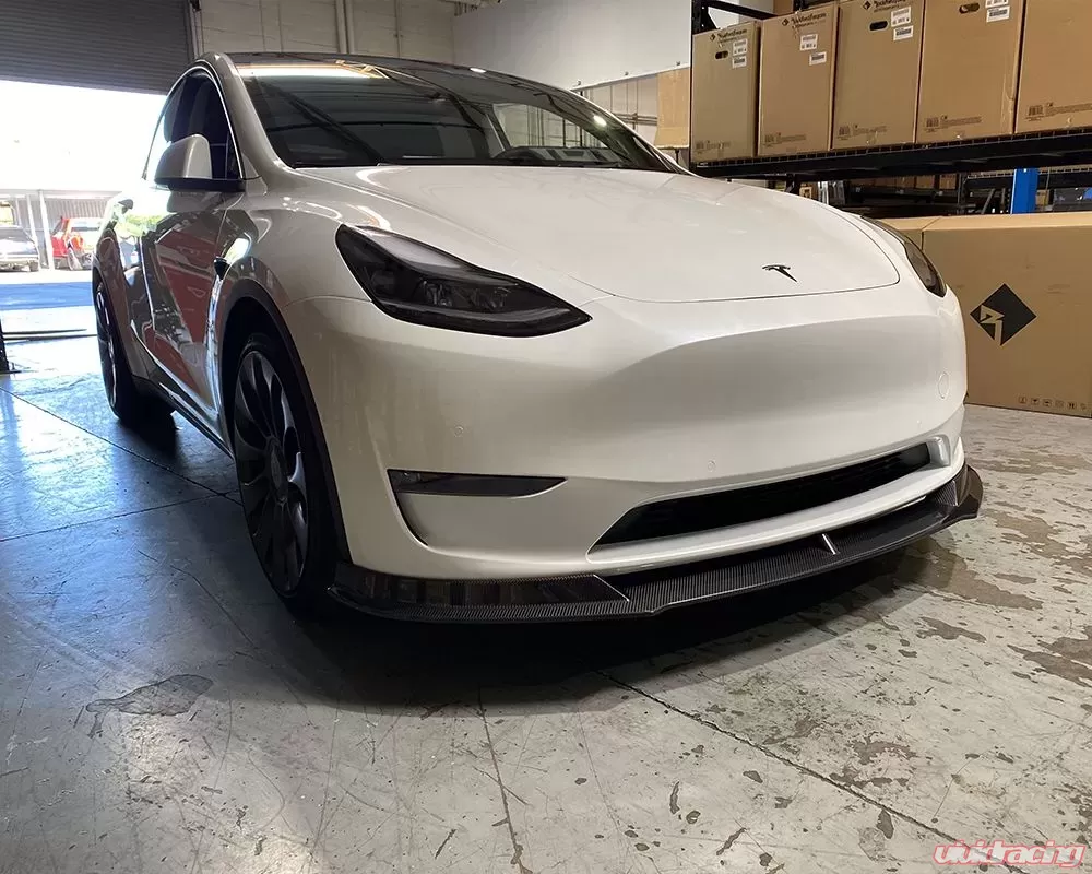 Tesla Model Y Carbon Fiber Front Lip - Image 8