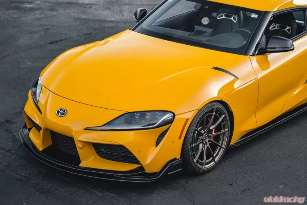 Toyota Supra A90 Carbon Fiber 4-Piece Front Lip - Image 11