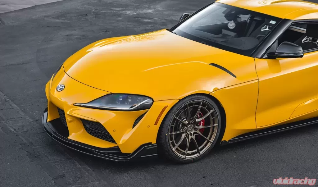 Toyota Supra A90 Carbon Fiber 4-Piece Front Lip - Image 12