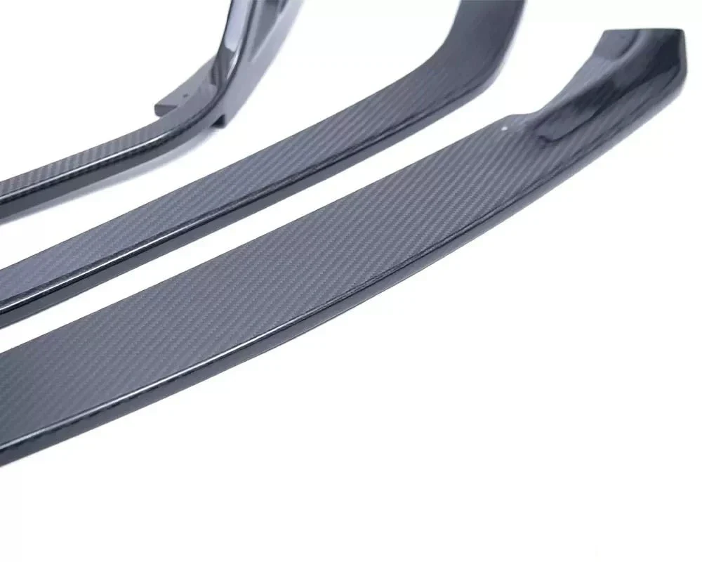 Toyota Supra A90 Carbon Fiber 4-Piece Front Lip - Image 4
